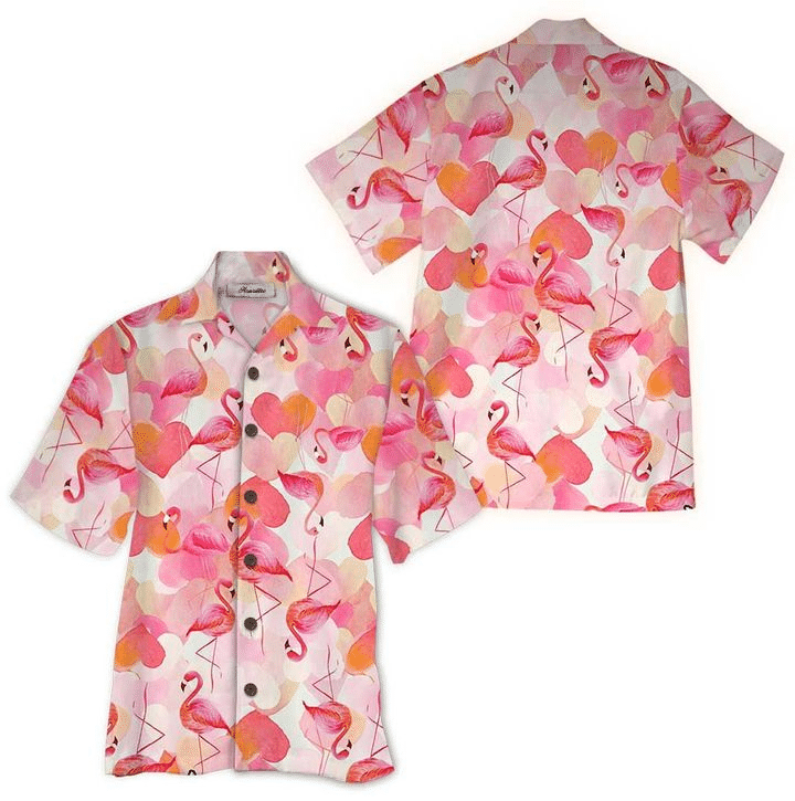 Flamingo Hawaiian Shirt Tropical Hawaiian Shirt For Men Women