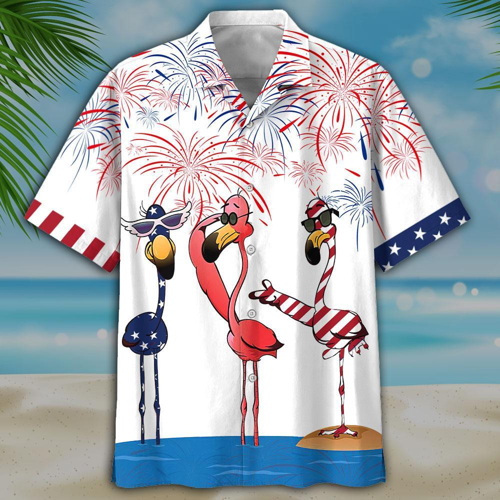 Flamingo Hawaiian Shirt Tropical Hawaiian Shirt For Men Women