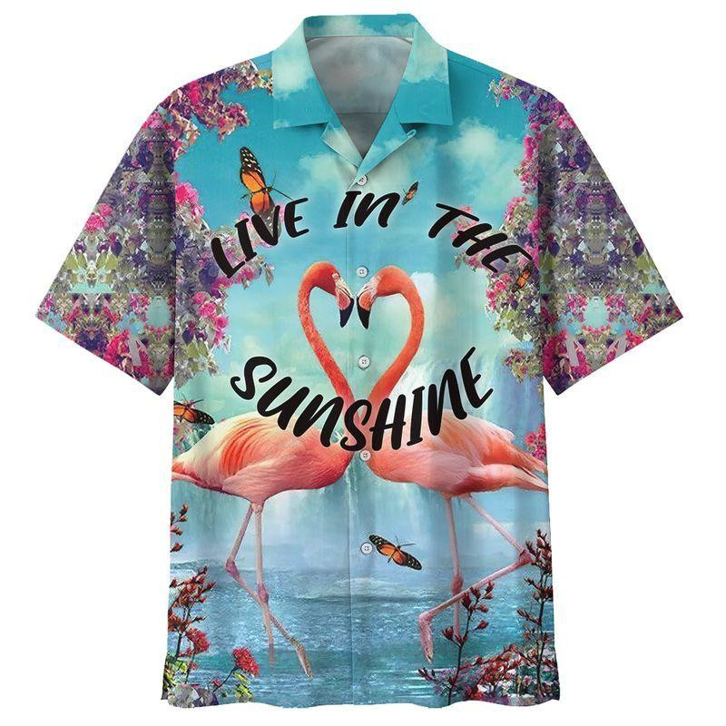 Flamingo Hawaiian Shirt Tropical Hawaiian Shirt For Men Women