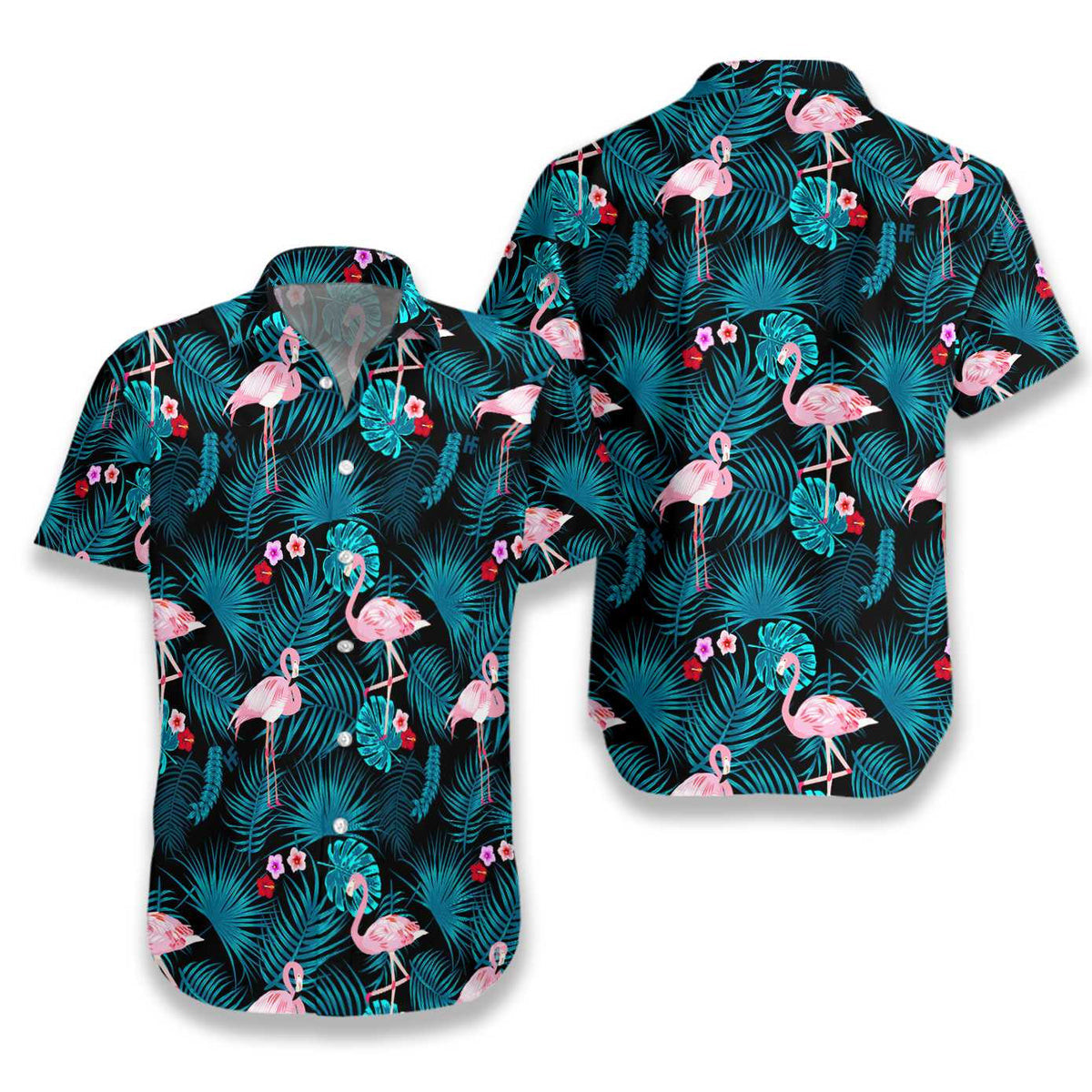 Flamingo Hawaiian Shirt Tropical Hawaiian Shirt For Men Women