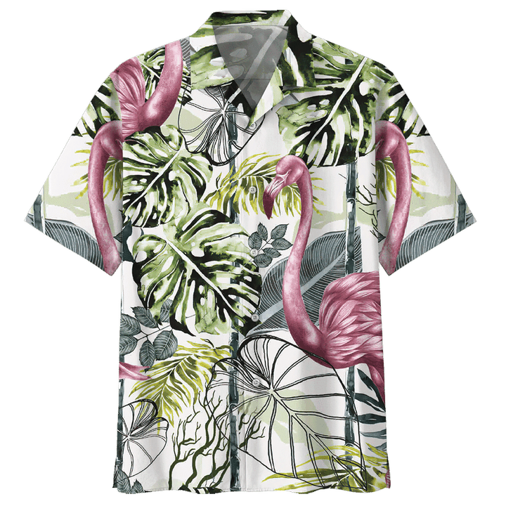 Flamingo Hawaiian Shirt Tropical Hawaiian Shirt For Men Women