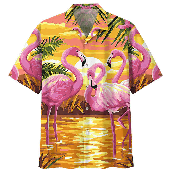 Flamingo Hawaiian Shirt Tropical Hawaiian Shirt For Men Women