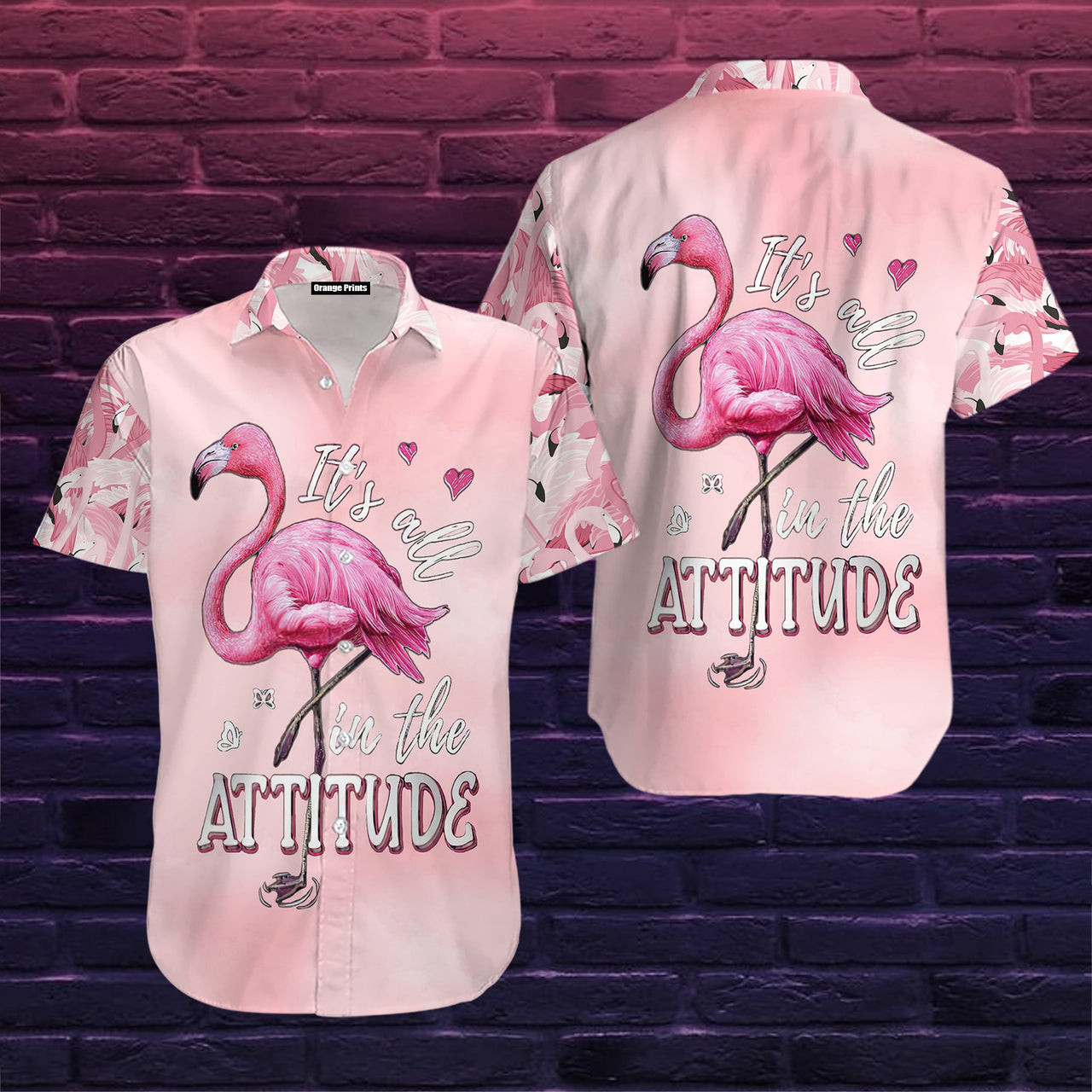 Flamingo Hawaiian Shirt Tropical It Is All In The Attitude Hawaiian Shirt For Men Women
