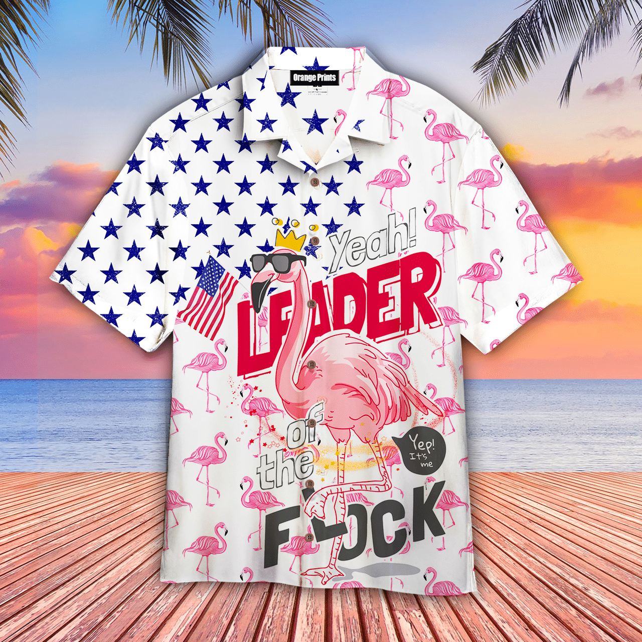 Flamingo Hawaiian Shirt Tropical Leader Of The Flock Hawaiian Shirt For Men Women