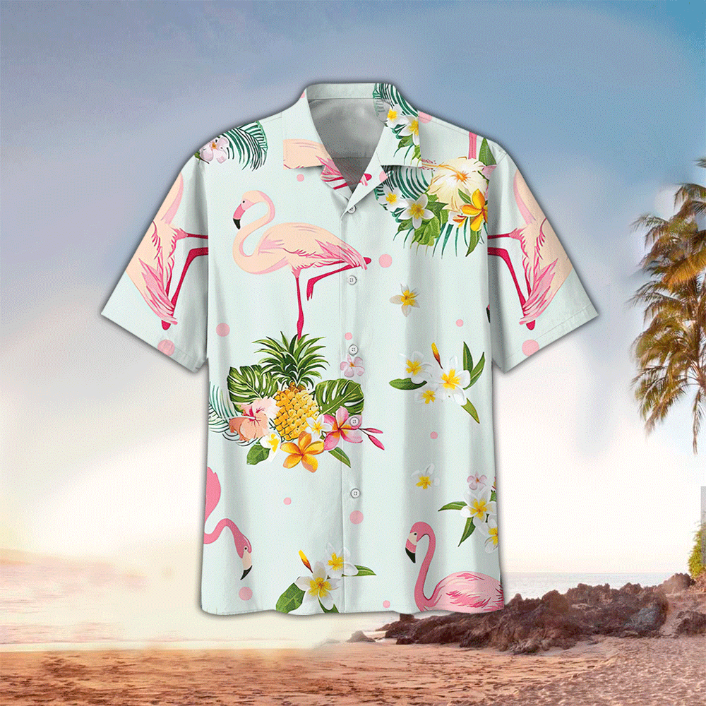 Flamingo Hawaiian Shirt Tropical Lovers Shirt Flamingo Hawaiian Shirt Tropical Lovers Hawaiian Shirt For Men Women