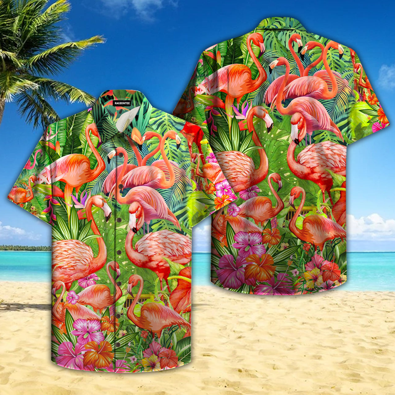 Flamingo Hawaiian Shirt Tropical Why Fit In When You Were Born To Stand Out Hawaiian Shirt For Men Women