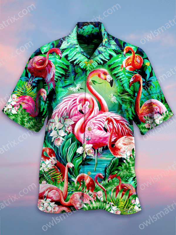 Flamingo Love Life Limited - Hawaiian Shirt 1 - Hawaiian Shirt For Men