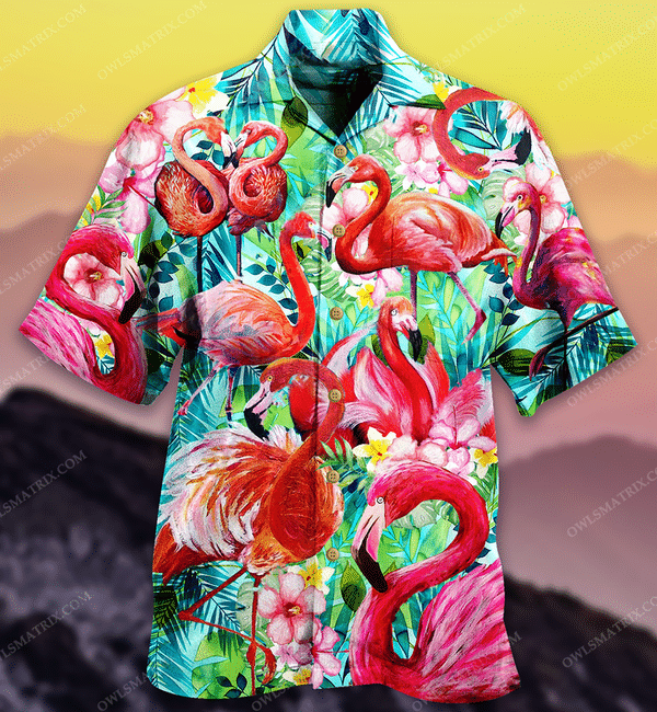 Flamingo Love Pink Limited Edition - Hawaiian Shirt - Hawaiian Shirt For Men