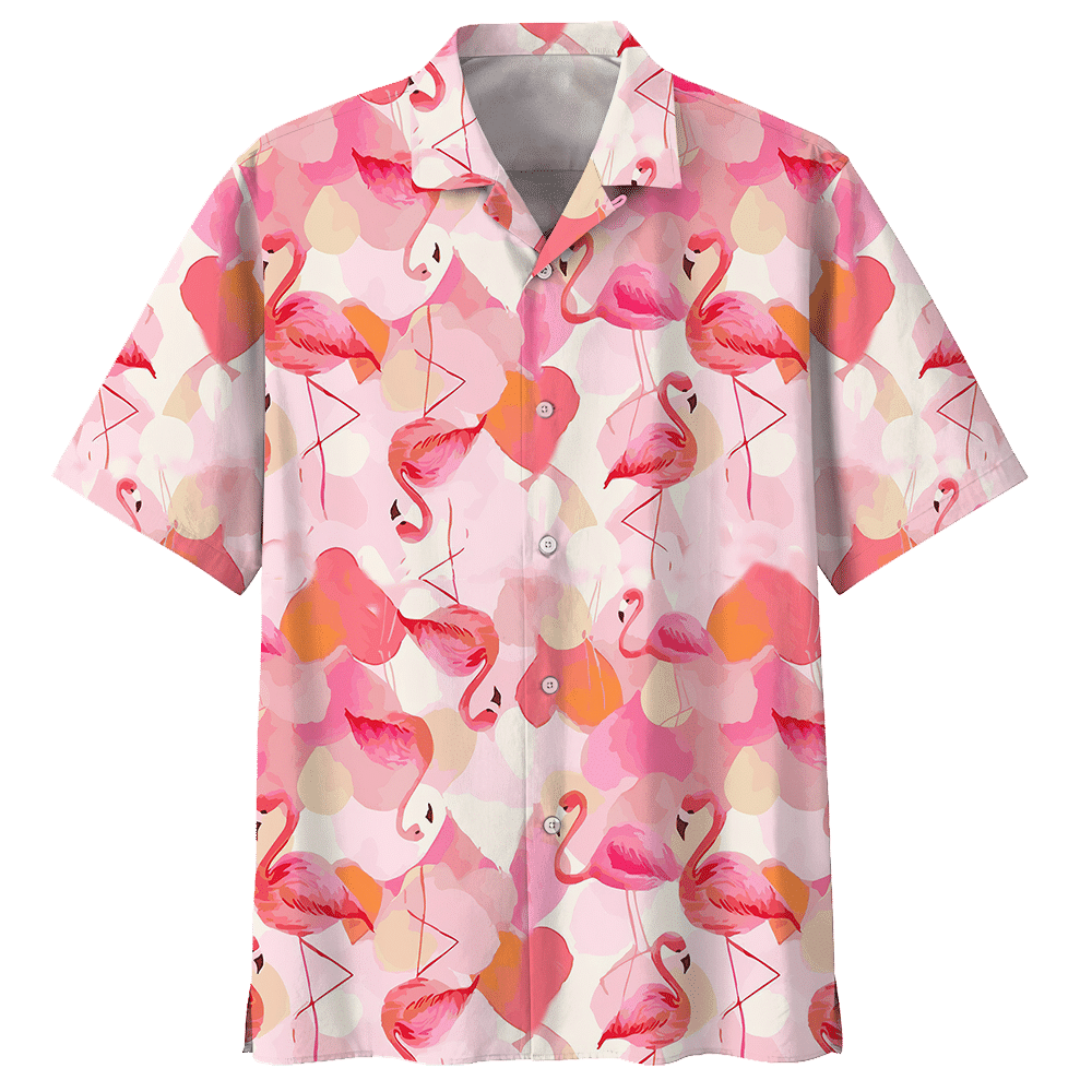 Flamingo Lover Aloha Hawaiian Shirt Colorful Short Sleeve Summer Beach Casual Shirt For Men And Women