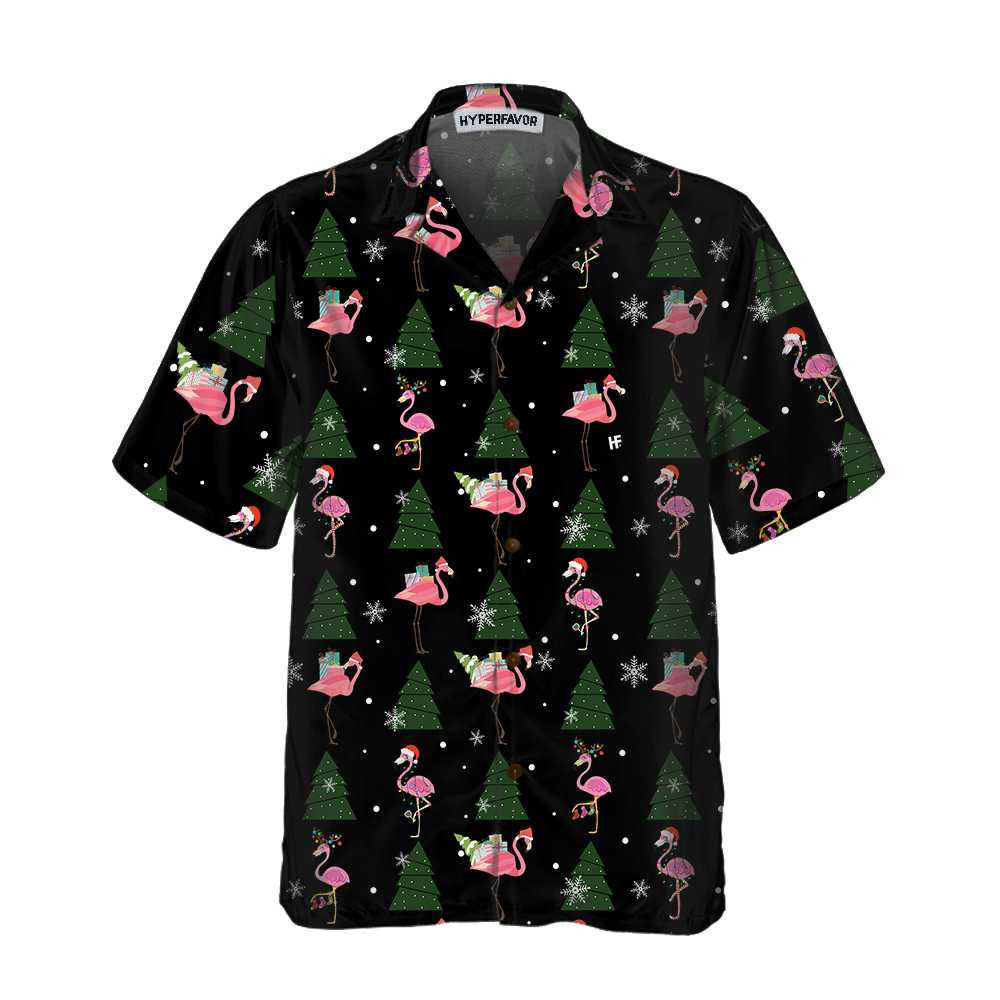 Flamingo Merry Xmas You All Hawaiian Shirt Funny Christmas Shirt Best Xmas Gift Idea