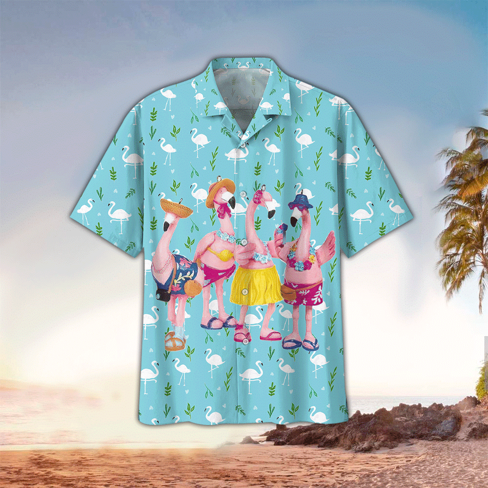 Flamingo Shirt Flamingo Hawaiian Shirt For Flamingo Lovers Shirt For Men and Women