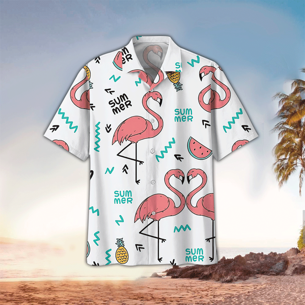 Flamingo Shirt Flamingo Hawaiian Shirt For Flamingo Lovers Summer Aloha Shirt