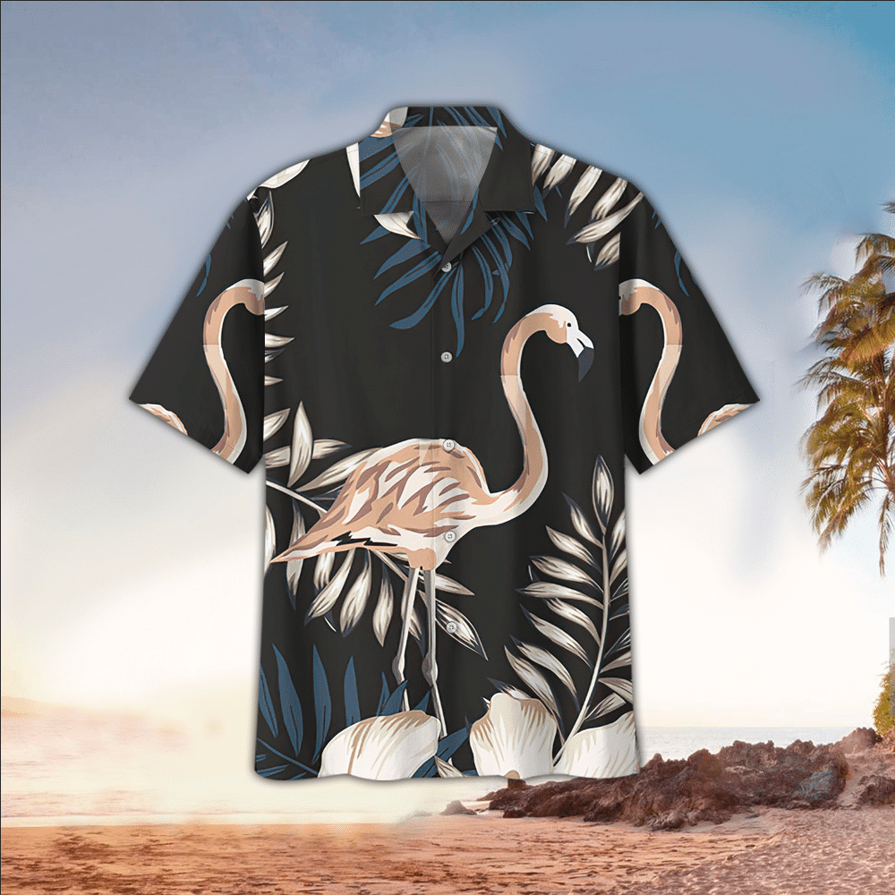 Flamingo Shirt Flamingo Hawaiian Shirt For Flamingo Lovers Summer Aloha Shirt, Short Sleeve Hawaiian Shirt