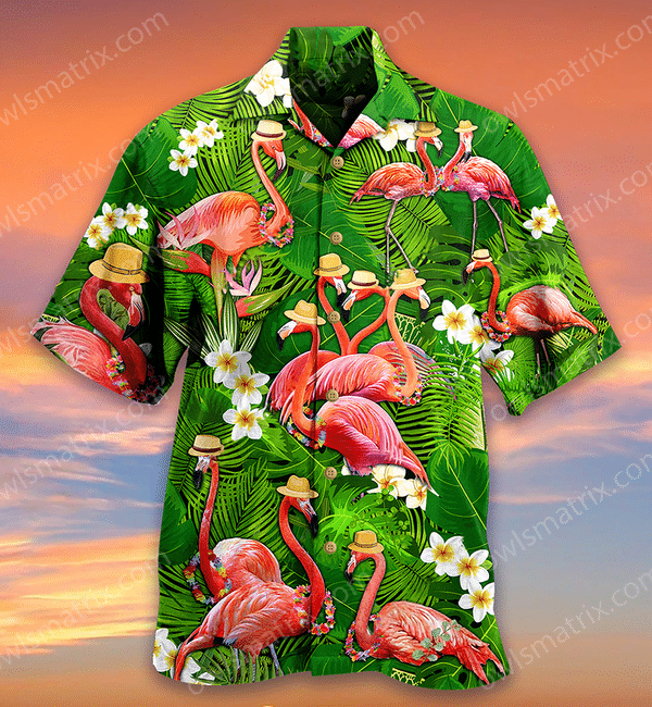 Flamingo Stand Tall And Be Fabulous Limited - Hawaiian Shirt - Hawaiian Shirt For Men