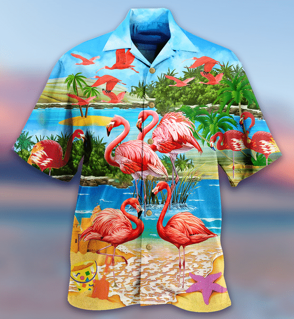 Flamingo Tropical Love Summer Limited Edition - Hawaiian Shirt - Hawaiian Shirt For Men