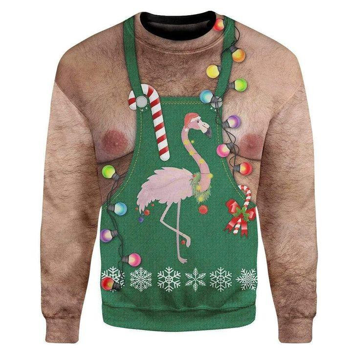 Flamingo Ugly Christmas Sweater Ugly Sweater For Men Women