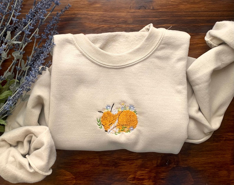 Floral Fox Embroidered Crewneck