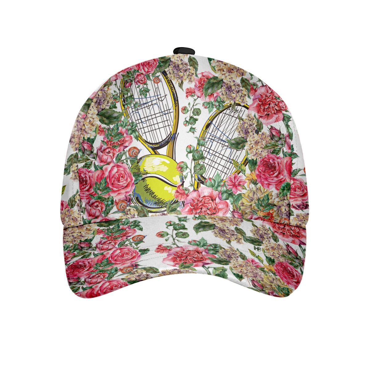 Floral Tennis Classic Cap Tennis Baseball Cap For Adults Gift For Tennis Players