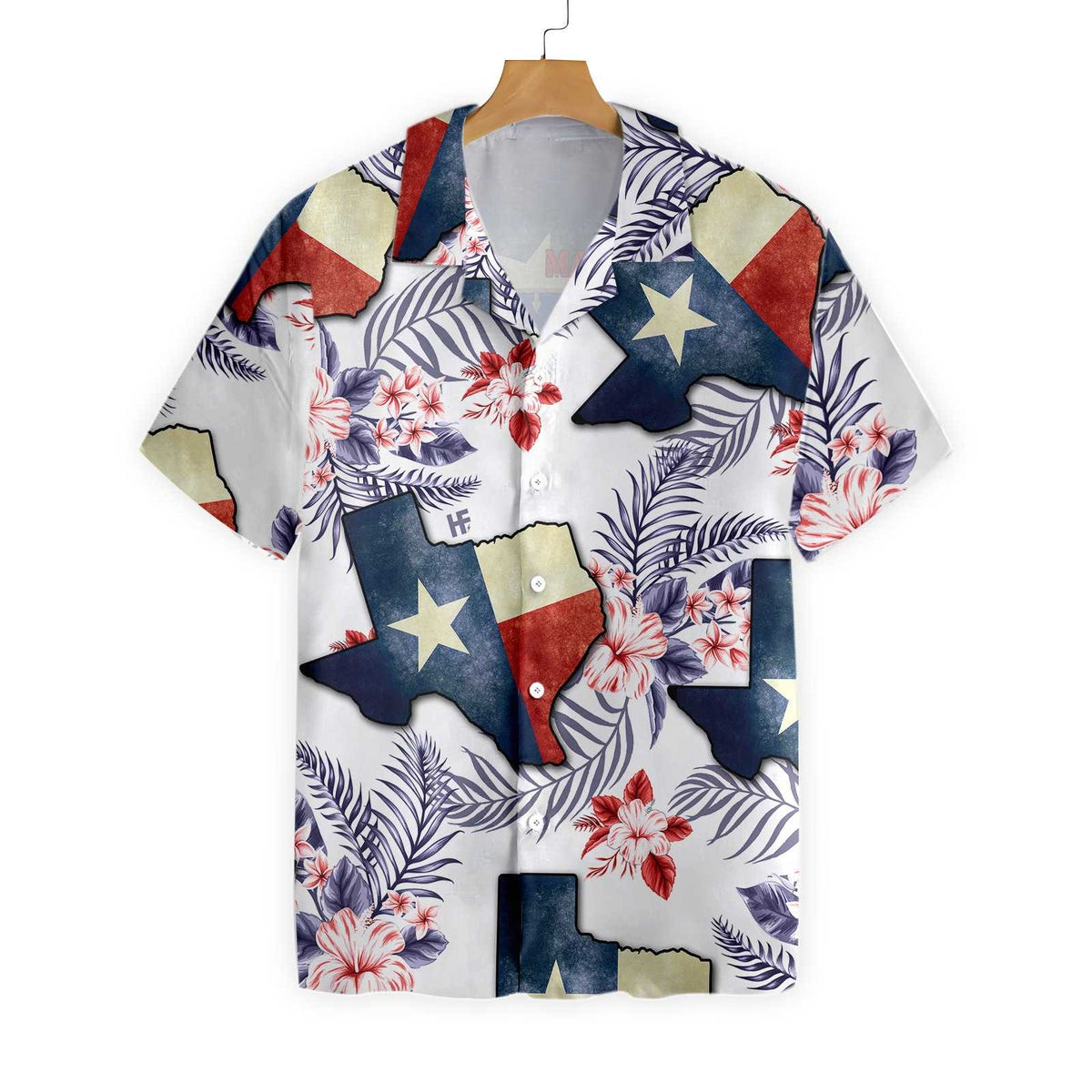 Floral Texas Hawaiian Shirt For Men Made In A Long Time Ago Texas State Shirt Proud Texas Flag Shirt for Men