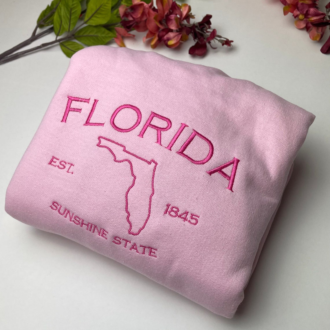 Flordia Embroidered Sweatshirt Flordia T Shirt And Sweatshirt