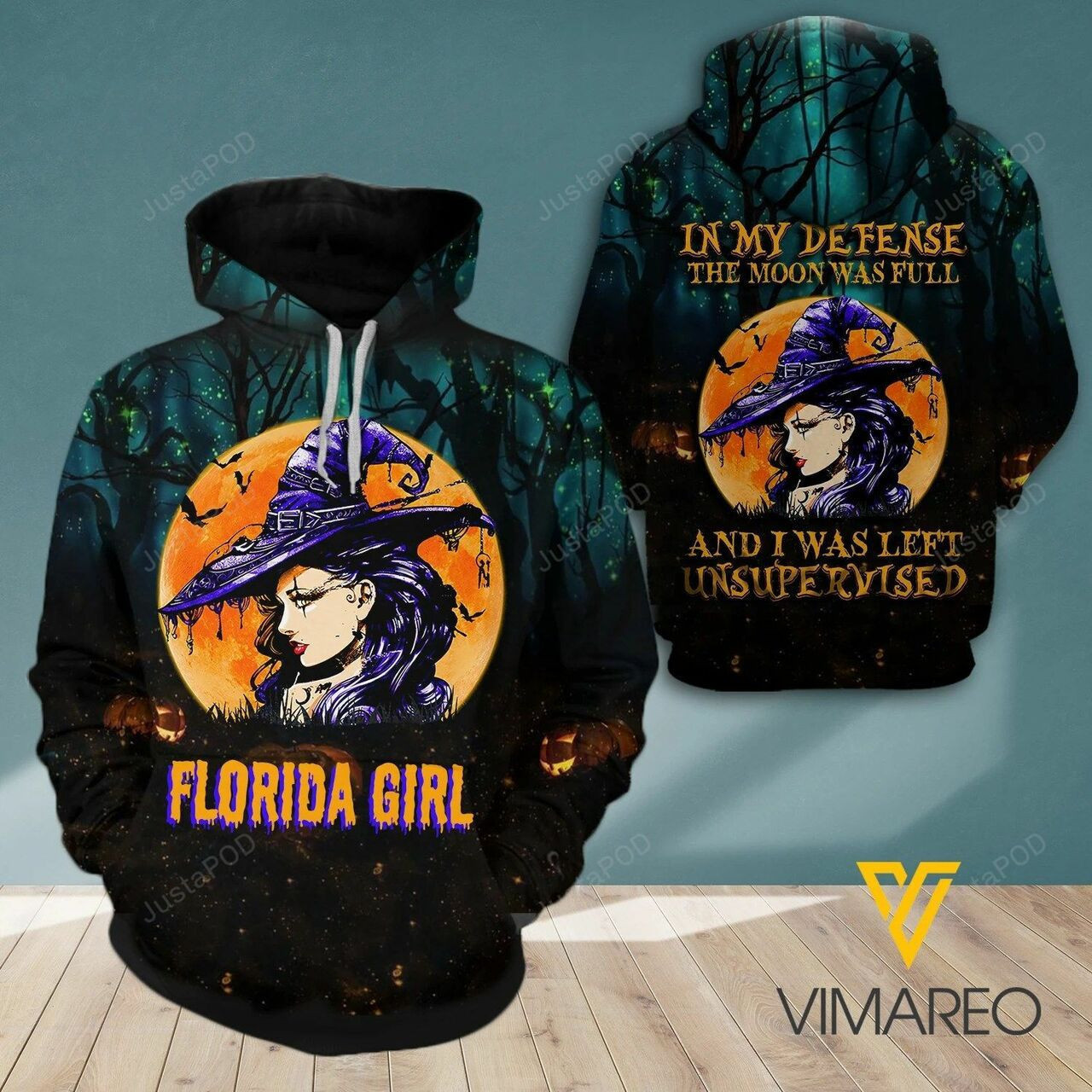 Florida Girl Happy Halloween 3d All Over Print Hoodie