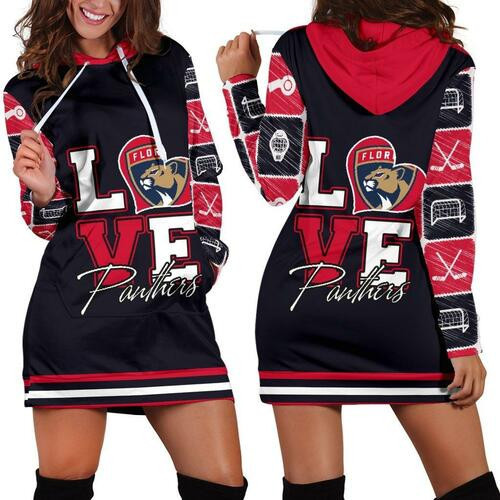 Florida Panthers Hoodie Dress Sweater Dress Sweatshirt Dress 3d All Over Print For Women Hoodie