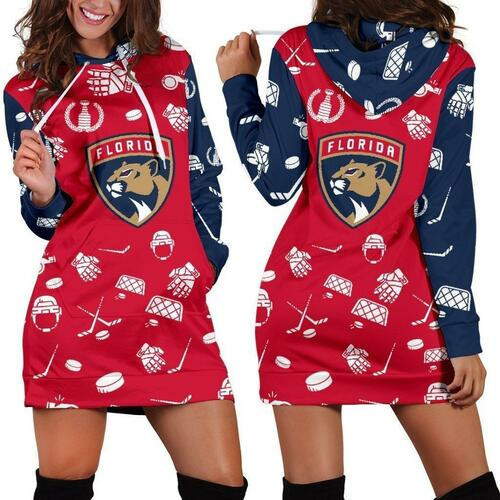 Florida Panthers Hoodie Dress Sweater Dress Sweatshirt Dress 3d All Over Print For Women Hoodie