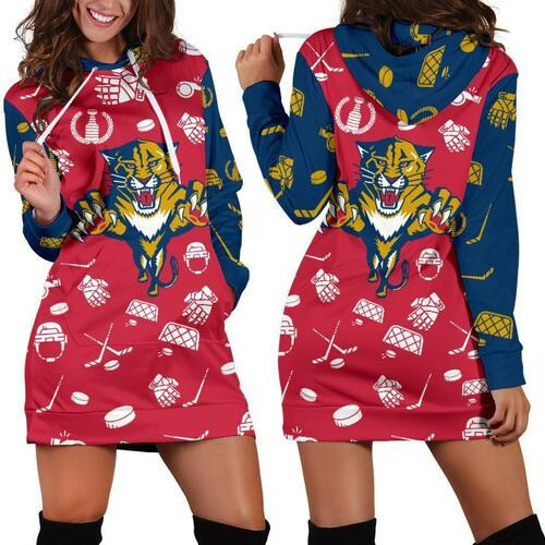 Florida Panthers Womens Hoodie Dress Sweater Dress Sweatshirt Dress 3d All Over Print For Women Hoodie