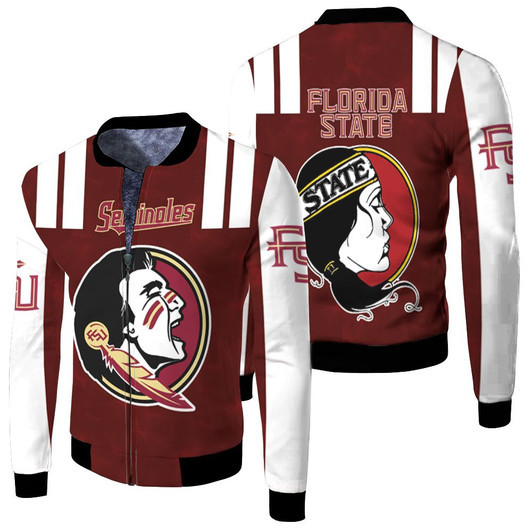 Florida State Seminoles Ncaa For Seminoles Lover Fleece Bomber Jacket