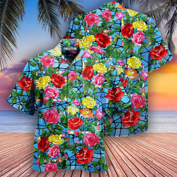 Flowers Love Is A Rose That Blooms Foever Edition - Hawaiian Shirt - Hawaiian Shirt For Men