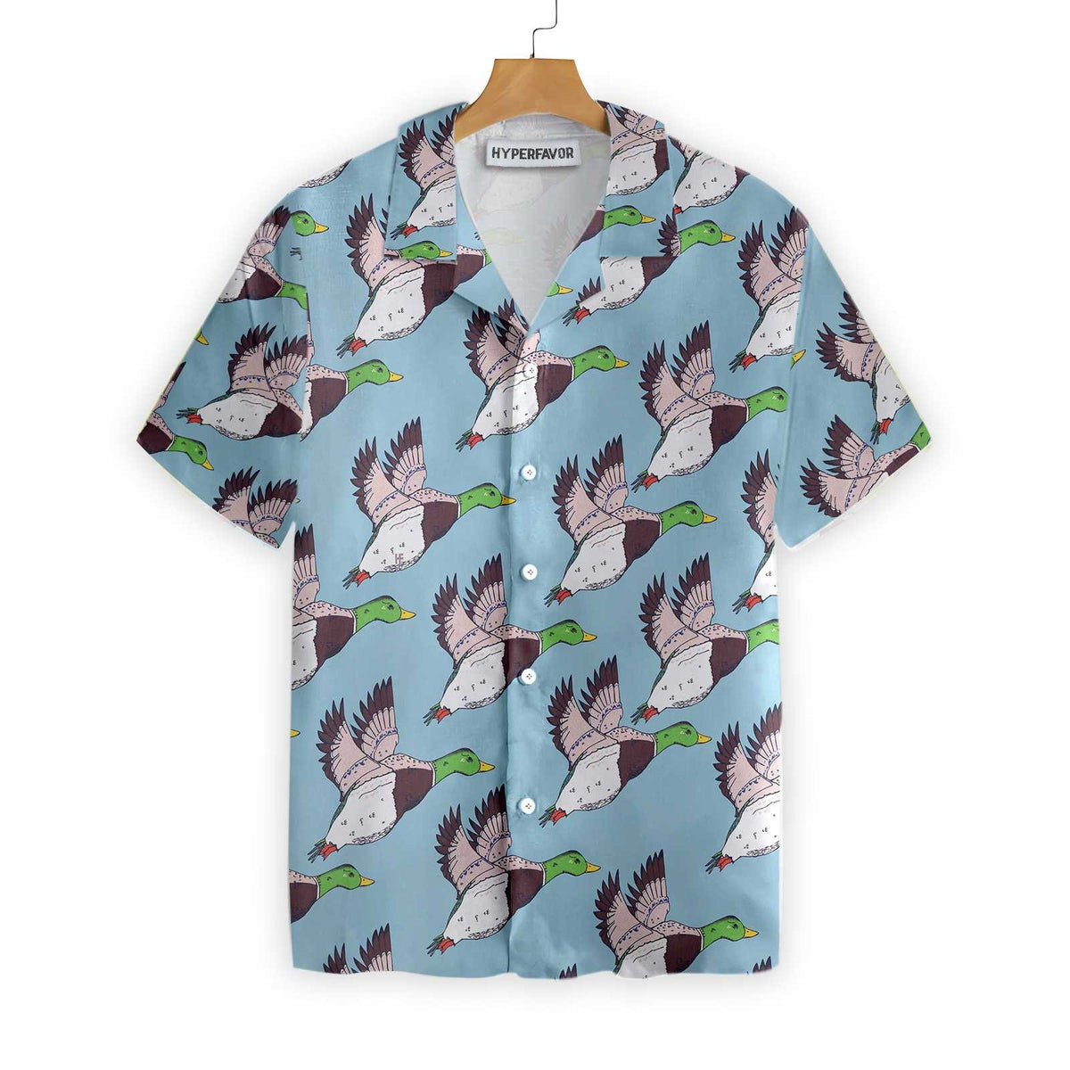 Flying Ducks Shirt For Men Hawaiian Shirt