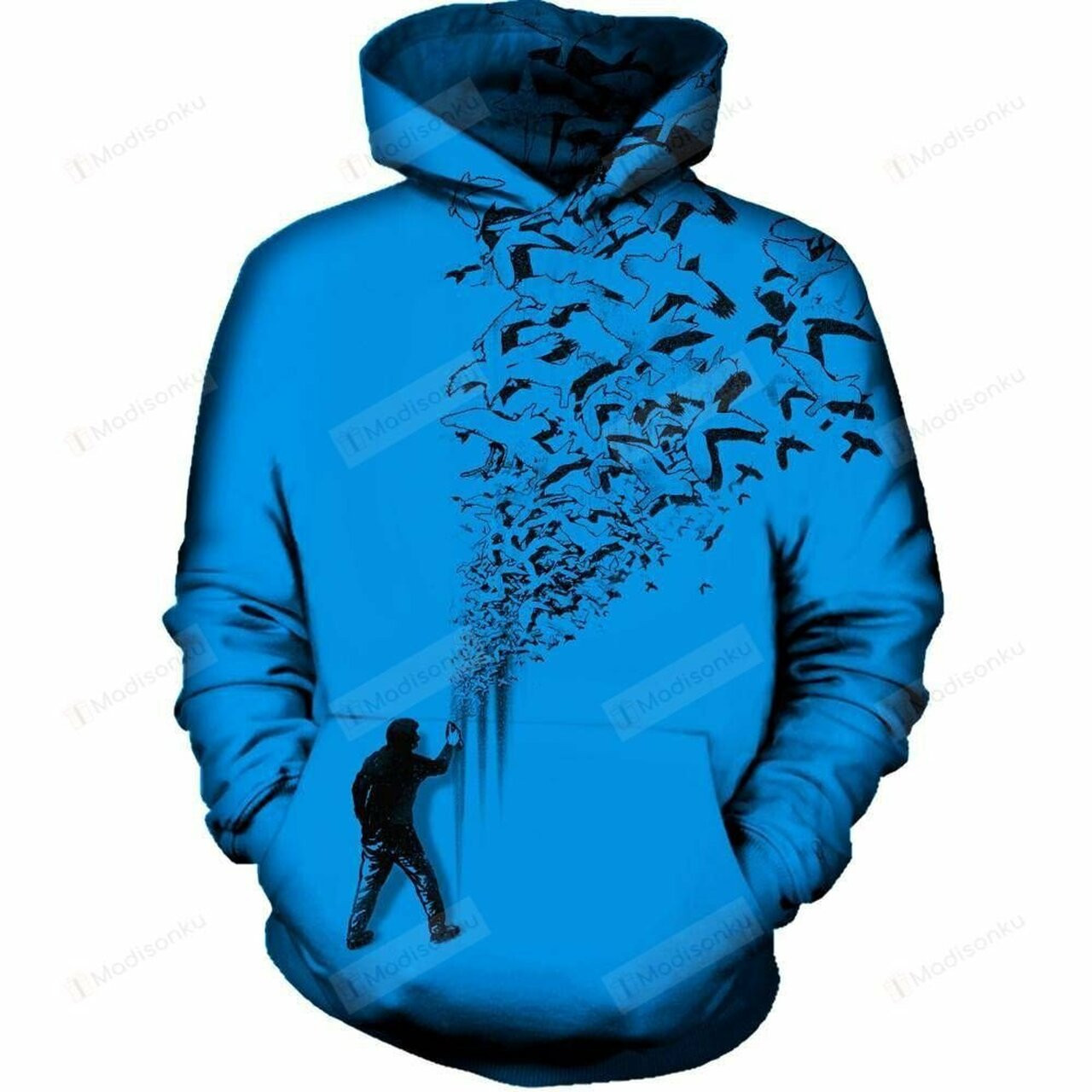 Flying High 3d All Over Printed Hoodie