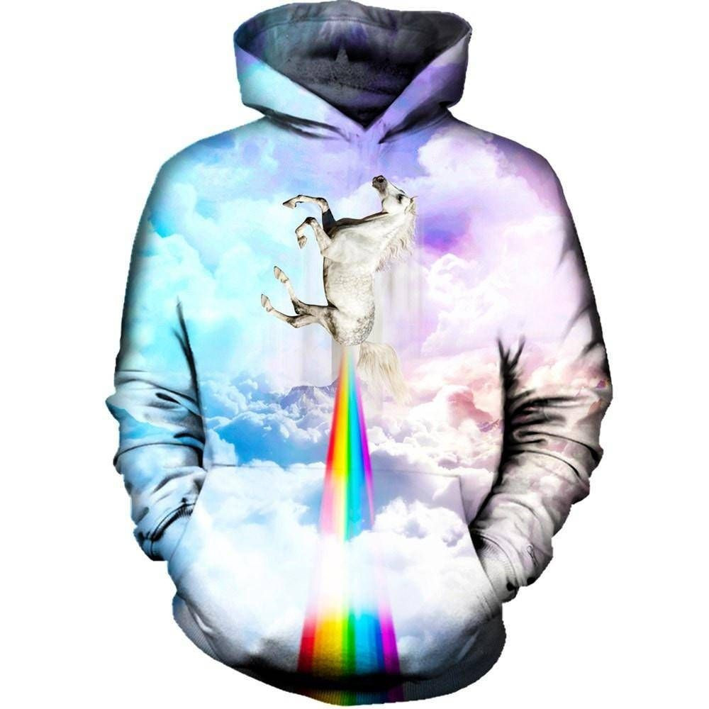 Flying Unicorn 3D All Over Print Hoodie