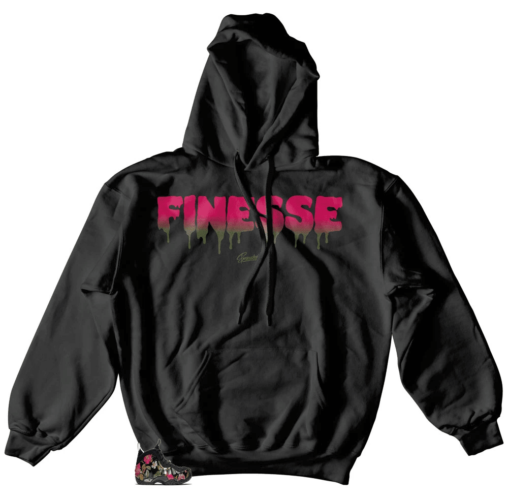 Foamposite Floral Drip Finesse Hoodie Outfit