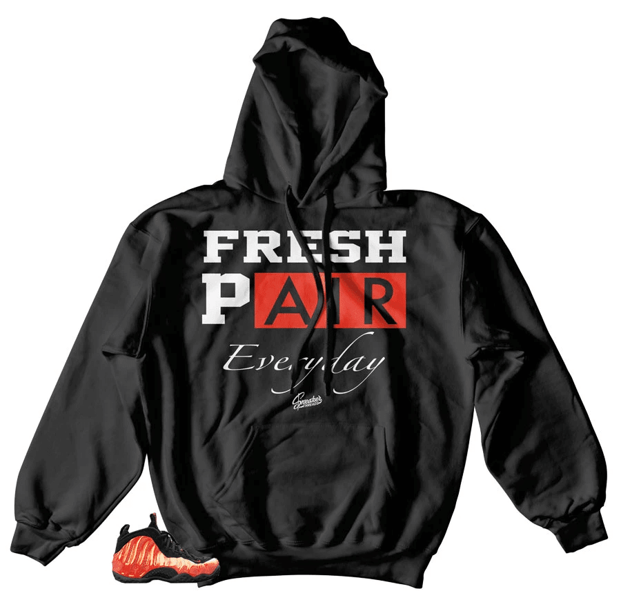 Foamposite Habanero Red Everyday Hoodie Outfit