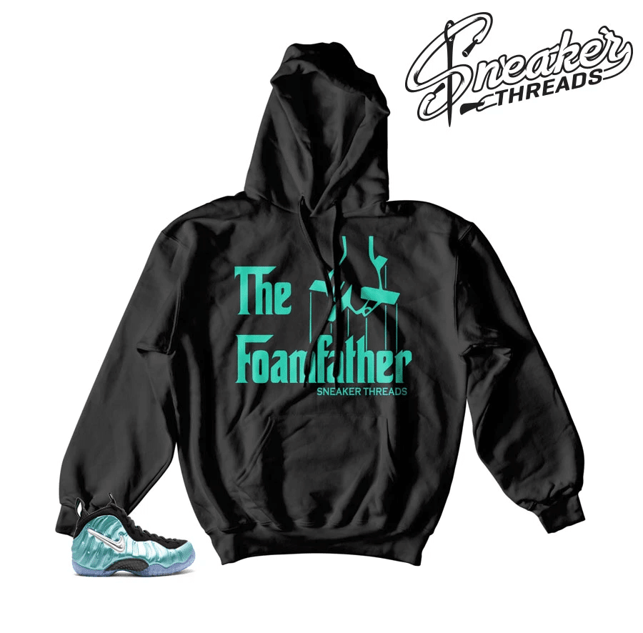 Foamposite Island Green Foamfather Hoodie Outfit