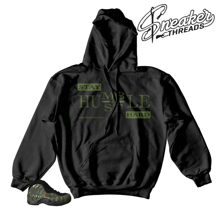 Foamposite Legion Green Stay Humble Hoodie Outfit