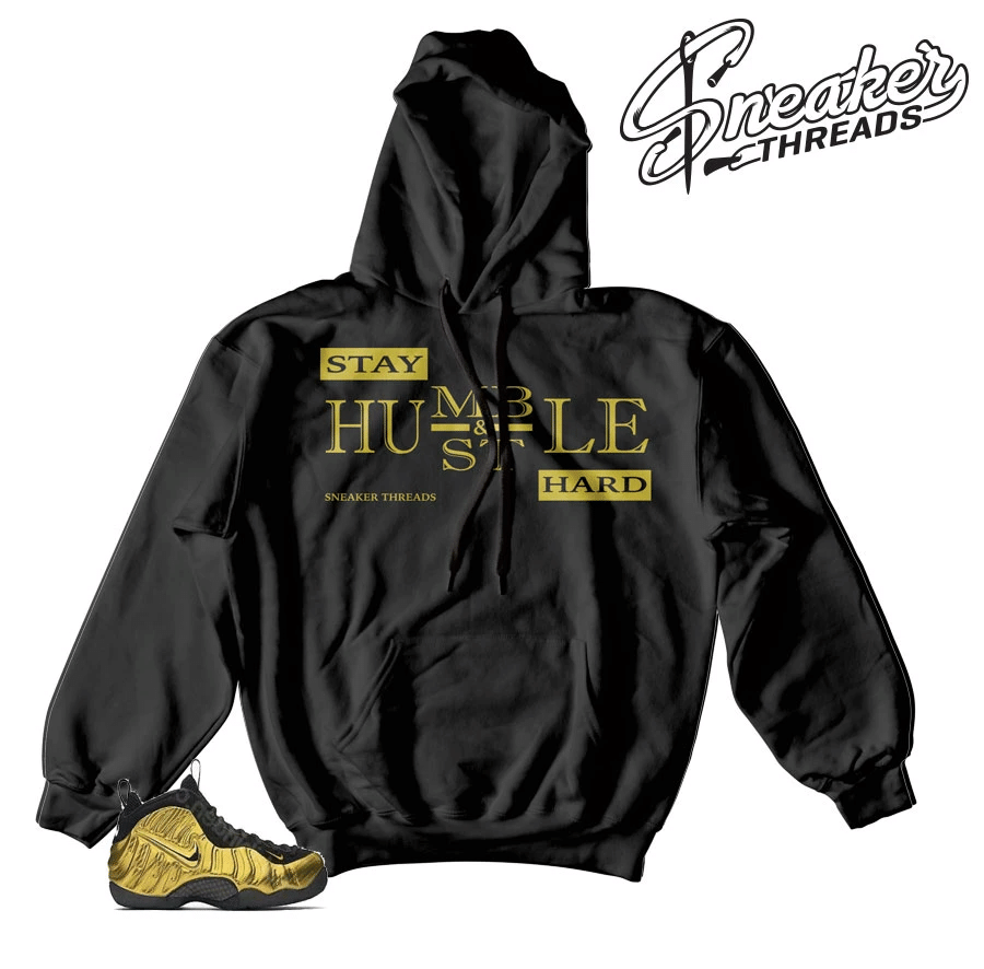 Foamposite Metallic Gold Humble Hoodie Outfit