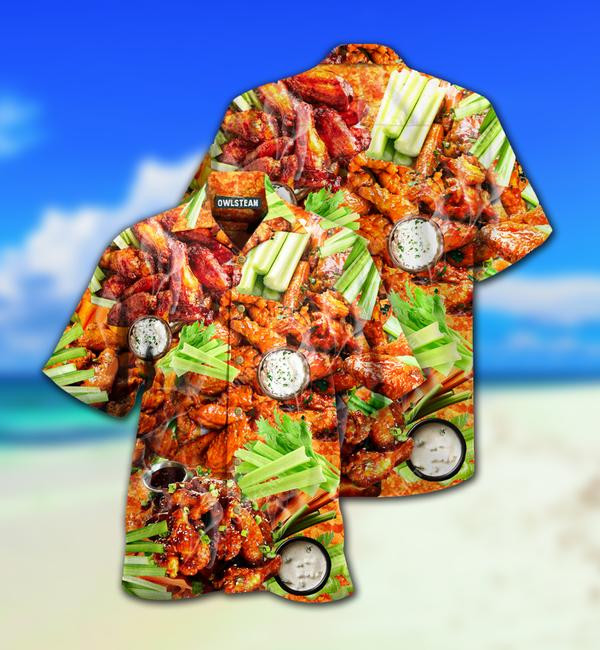 Food Ain't Nothing Chicken Wing Limited Edition - Hawaiian Shirt - Hawaiian Shirt For Men