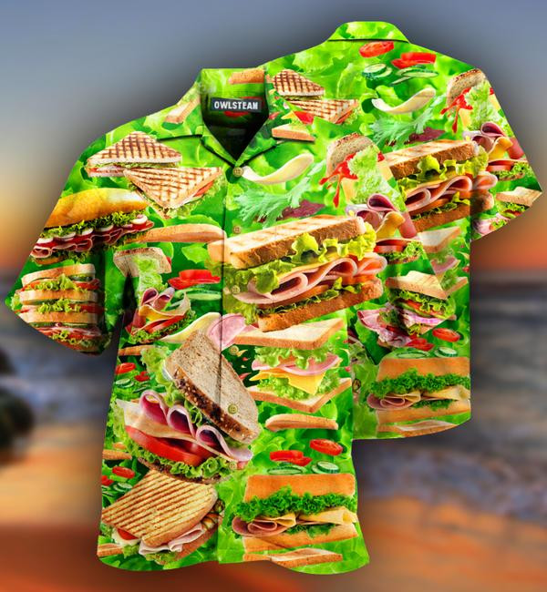 Food All You Need Is Love And A Tasty Sandwich Limited Edition - Hawaiian Shirt Hawaiian Shirt For Men