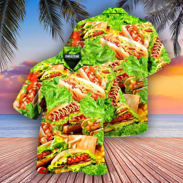 Food It's Not A Party Until The Hot Dog Come Out Edition - Hawaiian Shirt - Hawaiian Shirt For Men, Hawaiian Shirt For Women, Aloha Shirt