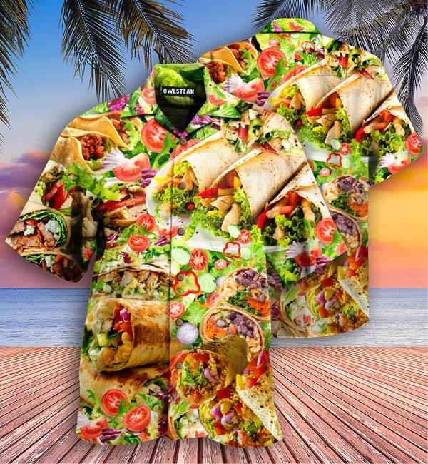 Food Life Is Better With Burrito Edition - Hawaiian Shirt - Hawaiian Shirt For Men