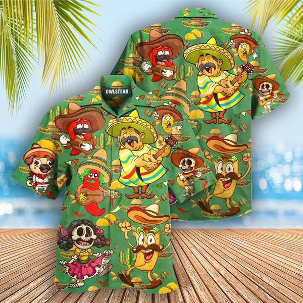 Food Love Mexican Culture Edition - Hawaiian Shirt - Hawaiian Shirt For Men