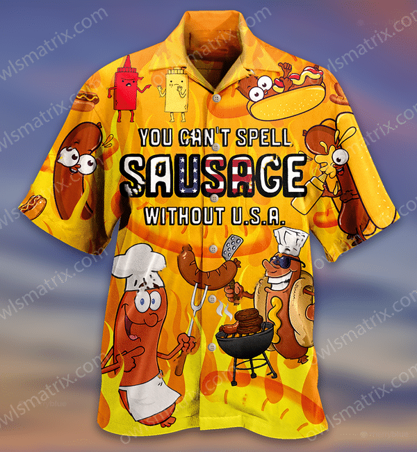Food You Can't Spell Sausage Without Usa Limited - Hawaiian Shirt Hawaiian Shirt For Men