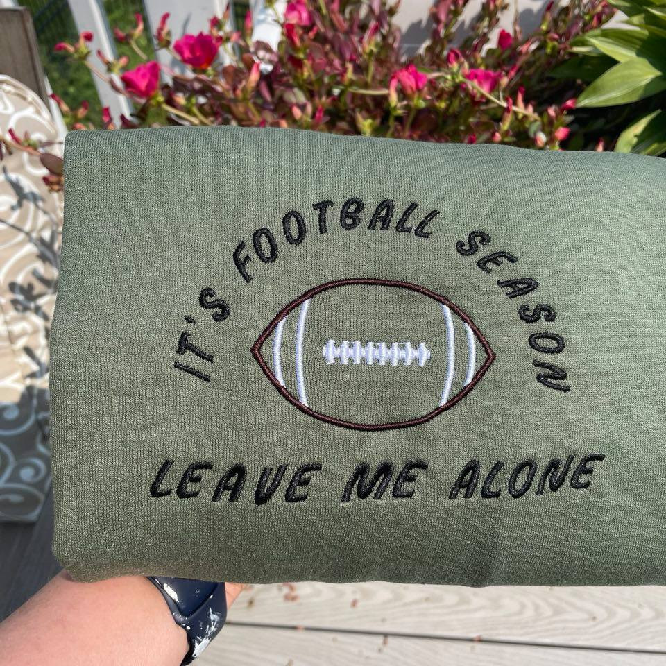 Football Season Embroidered Sweatshirt