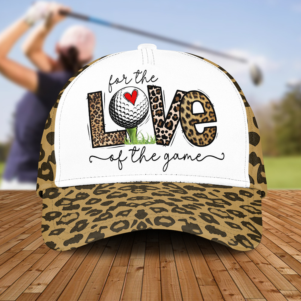 For The Love Golf Of The game Leopard Golf Love Visor Hats Golfer Gift Caps For Women