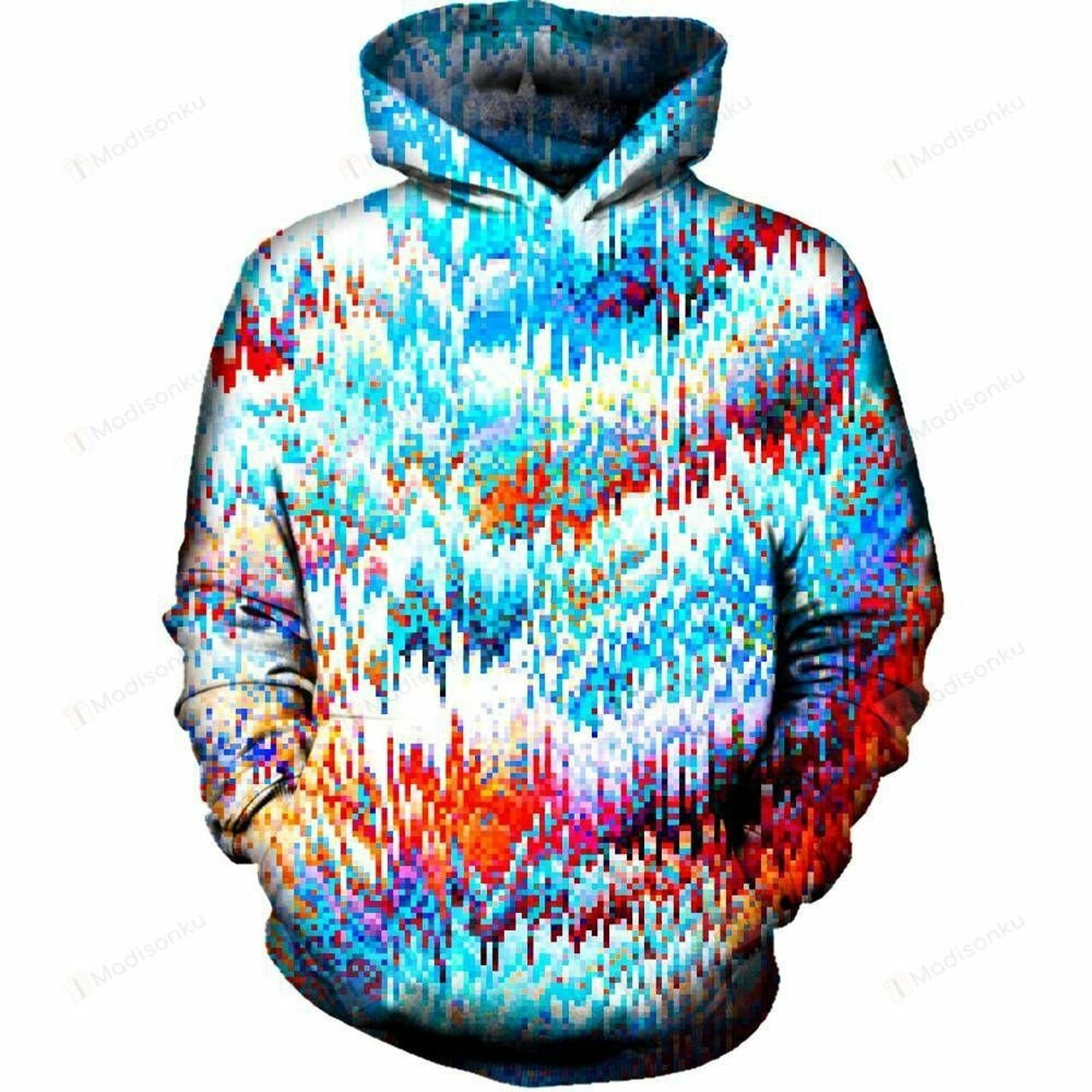 Forest Pixel 3d All Over Printed Hoodie