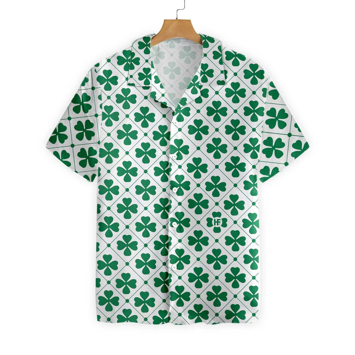 Four Leaf St Patricks Day Hawaiian Shirt