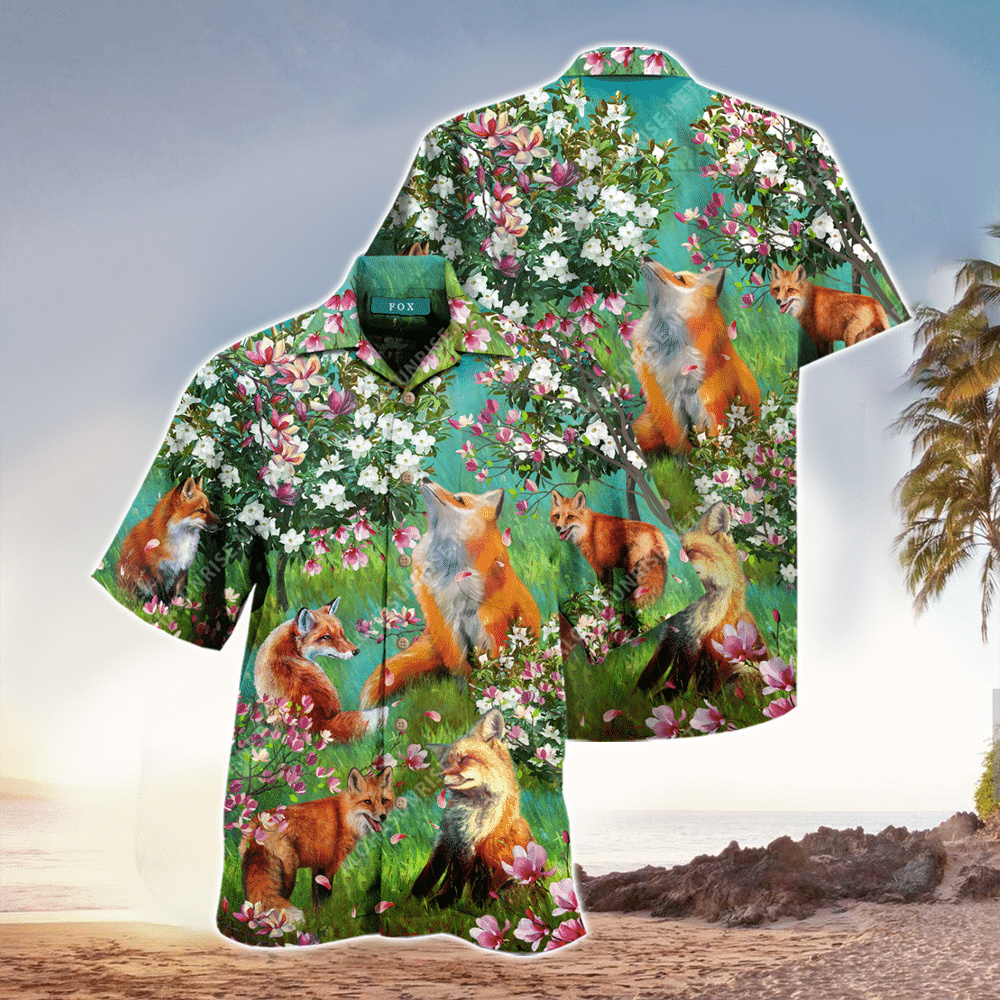 Fox Aloha Shirt Hawaiian Shirt For Fox Lovers Shirt for Men and Women