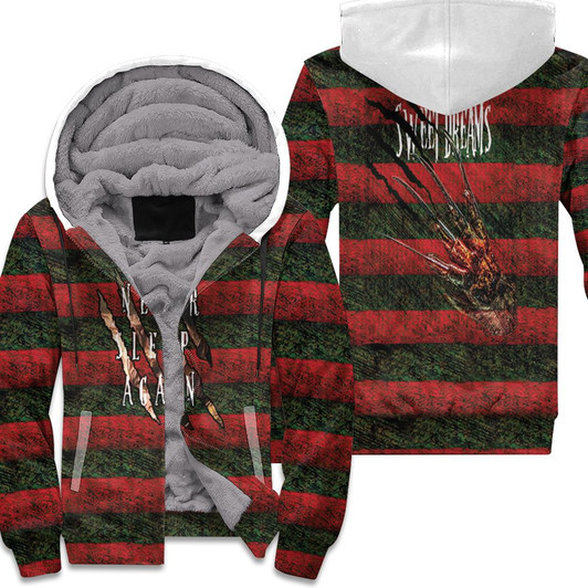 Freddy Krueger Never Sleep Again Sweet Dream Horror Film For Fan 3D Printed T Shirt 3D Fleece Hoodie